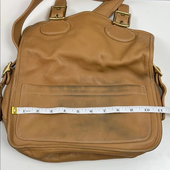 RARE Coach Legacy Saddle Soft Leather Buckle Field Crossbody Bag Tan 9128 - Picture 16 of 16